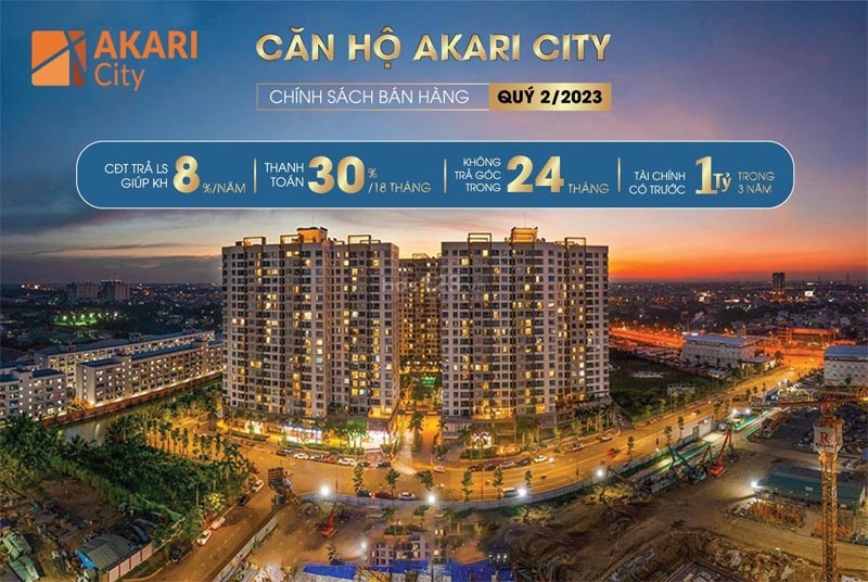 Mua căn hộ Akari City sẽ được hưởng chính sách thanh toán cực ưu đãi