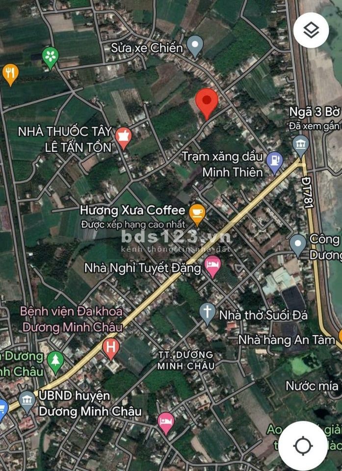Lô đất 2 mặt tiền, vị trí ngay trung tâm hành chính, giá bán chưa tới 600 triệu