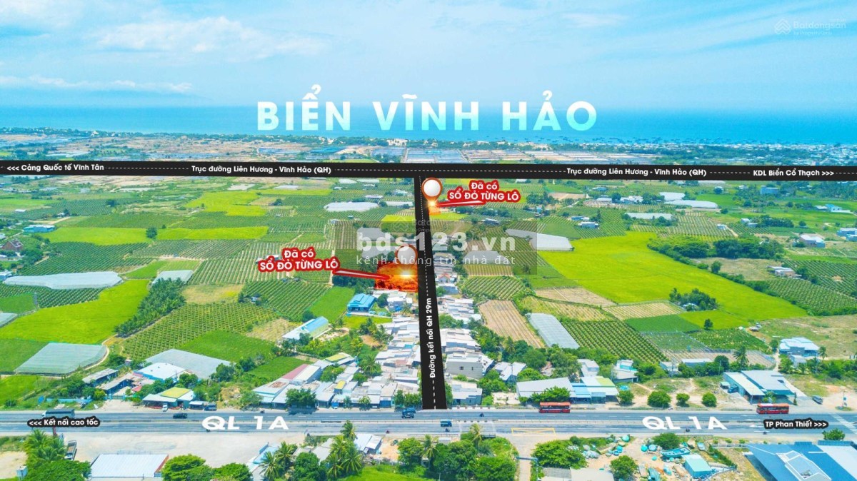 Bán lô đất biển Liên Hương, Bình Thuận diện tích 122m², giá 768,6 triệu