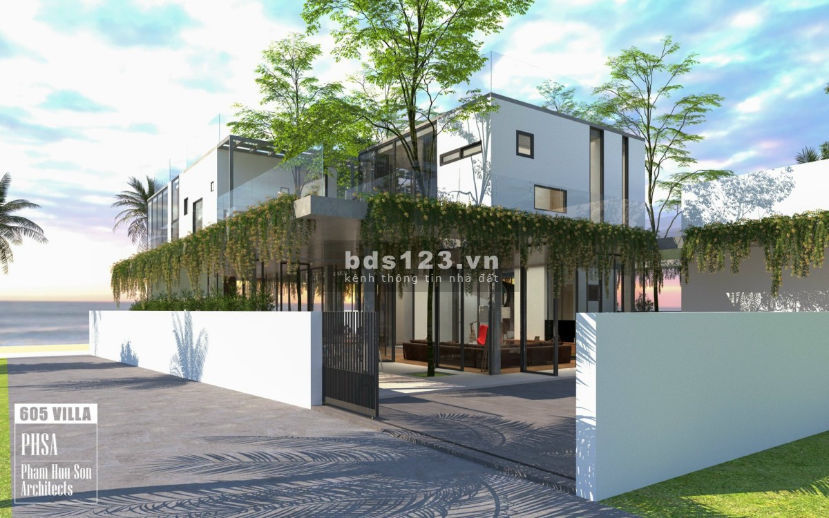 Cần bán lô đất 635m mặt biển 2 mặt tiền.