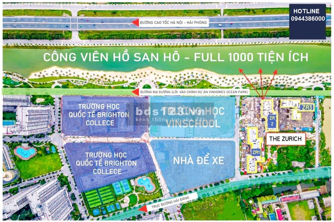 Cần bán căn hộ 1PN + với ban công phòng ngủ siêu hiếm tại phân khu The Zurich hiếm hoi còn lại