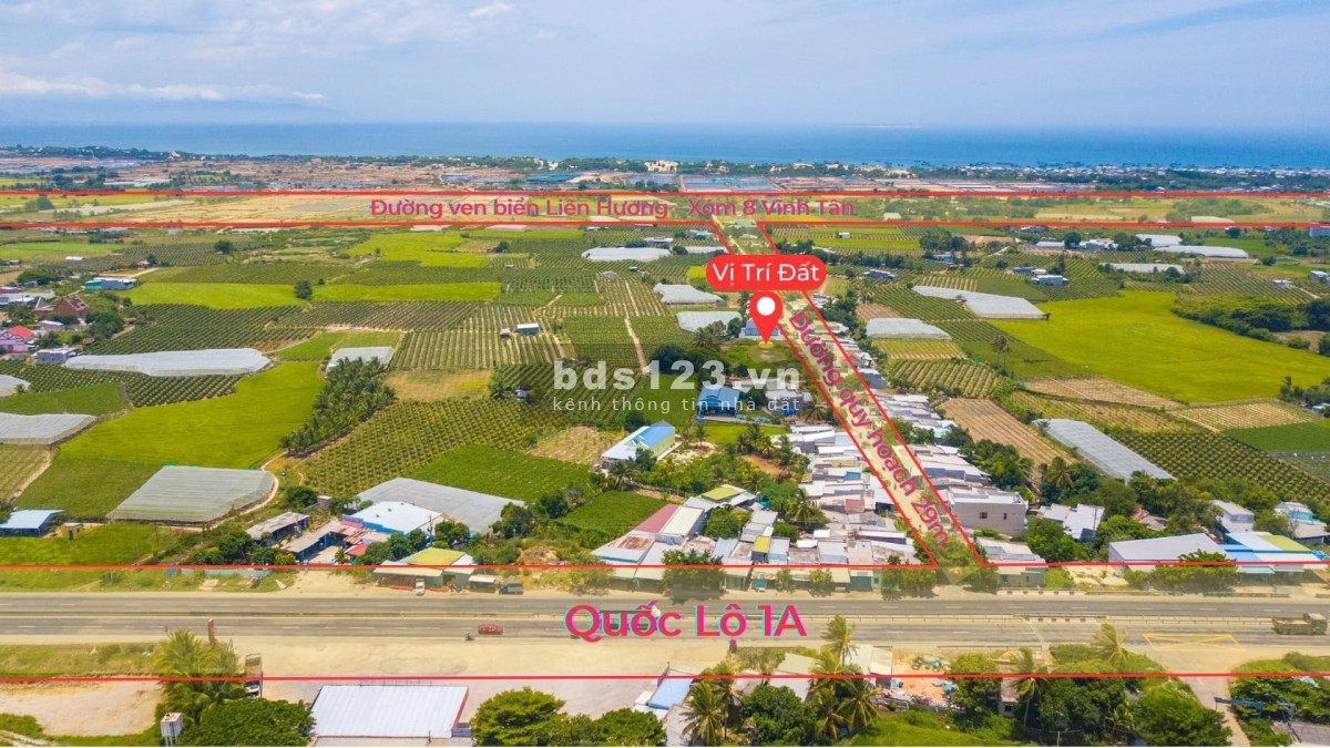 Đất biển Liên Hương, gần cao tốc Vĩnh Hảo, gần sân bay, Cơ hội đầu tư sinh lời trong thời gian tới.