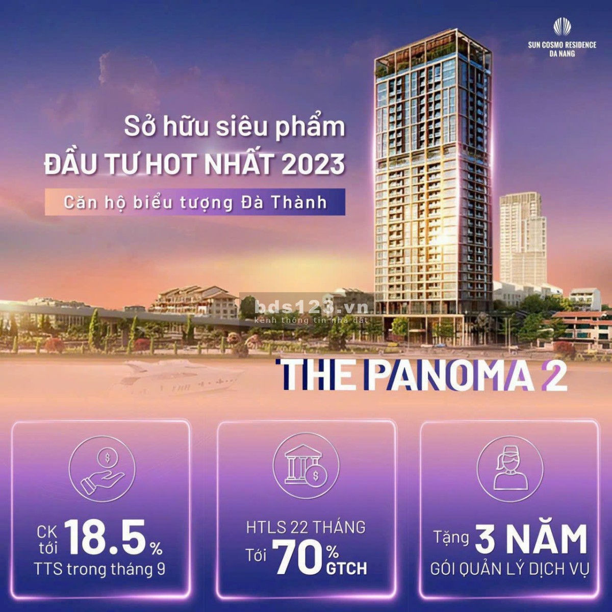 Nhận booking Sun Cosmo Panoma 2 giá từ 2 tỷ view 360 độ ngắm trọn sông Hàn