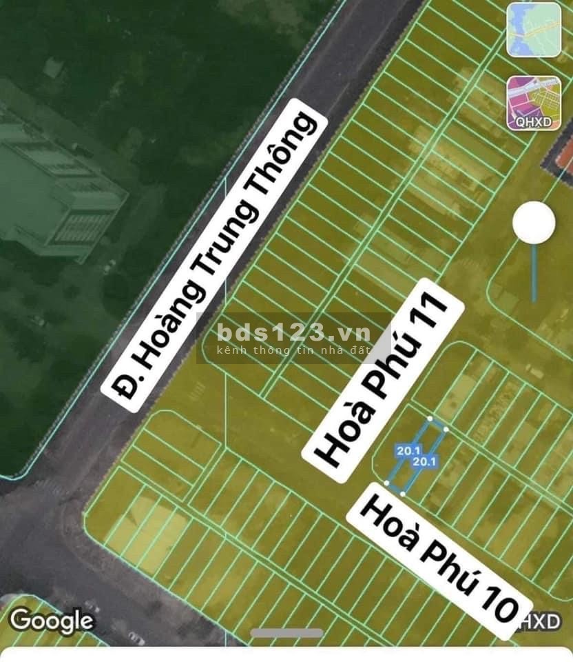 Chính chủ cần bán lô đất, kề góc, 100m2, đường Hòa Phú 10, Hòa Minh, Liên Chiểu, Đà Nẵng