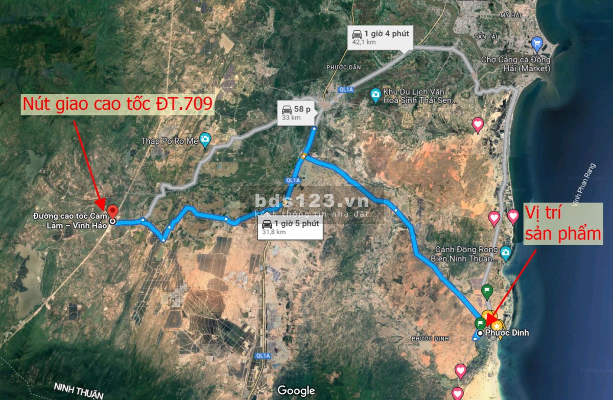 Bán đất nền Ninh Thuận quy hoạch ONT, 100% thổ cư, gần Ecopark Mũi Dinh, làng chài Sơn Hải, ĐT701