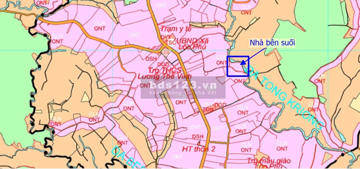 Bán đất giáp suối- Bảo Lâm, có thổ cư, sổ sẵn, được thanh toán 12 tháng, gần UBND, có tiện ích