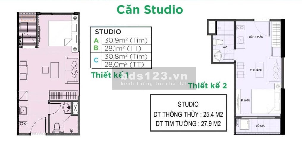 Cần bán Studio 30.6m đồ cơ bản 1.290 bao phí view nội khu Vinhomes Smart City