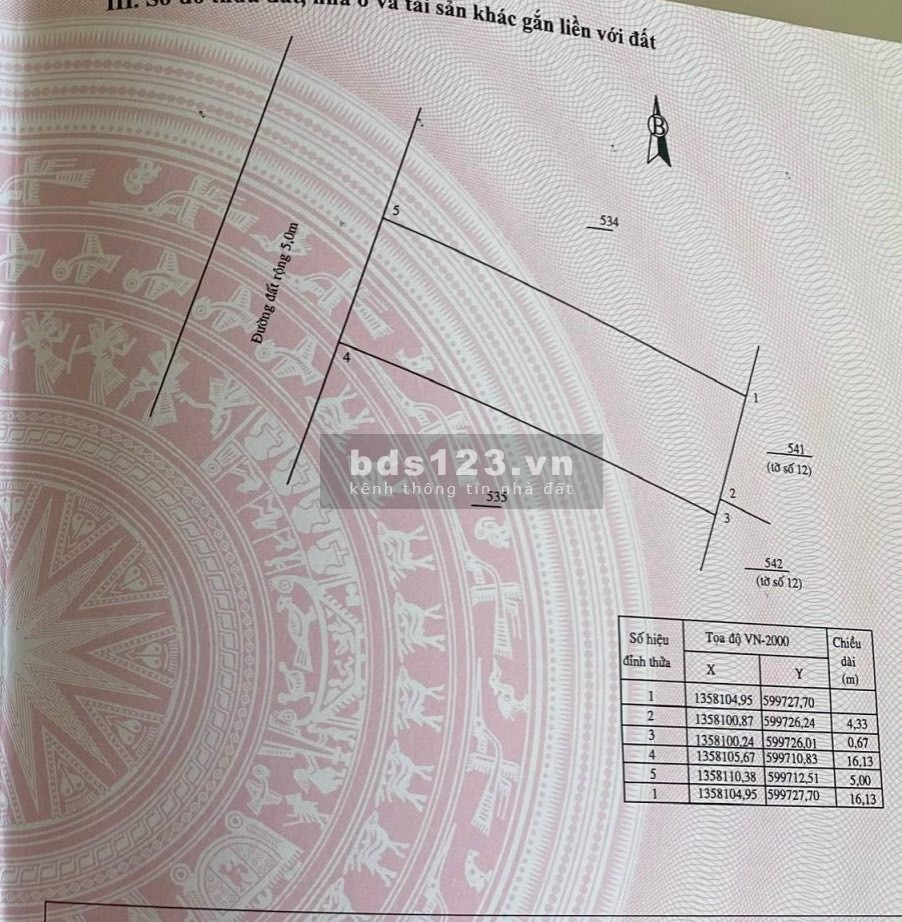 VN02 Chính chủ cần bán lô đất đường 5m khu dân cư Hòn Thơm - vĩnh Ngọc