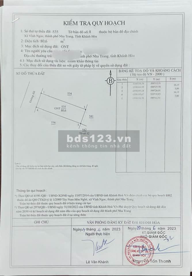 VN02 Chính chủ cần bán lô đất đường 5m khu dân cư Hòn Thơm - vĩnh Ngọc