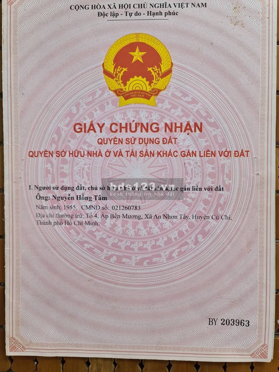 Bán đất + nhà ấp Bến mương, Xã an nhơn tây, Huyện củ chi