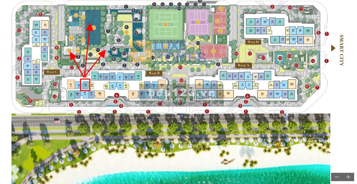 Chung cư 2PN 51m2 thông minh tầng 2 rẻ nhất Masteri view công viên nội khu Smart City giá 2,4 tỷ