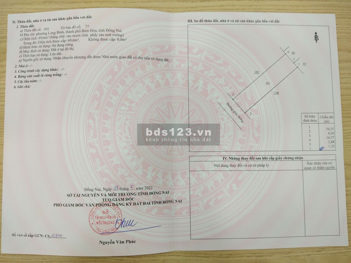 Nhà SHR 1 trệt 2 lầu F43, khu dân cư số 2, khu phố 2, Long Bình. Cách xa lộ, Amata 50m