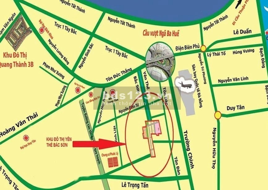Chính chủ cần bán lô đất mặt tiền 203m2 ngay TTTP Đà Nẵng.