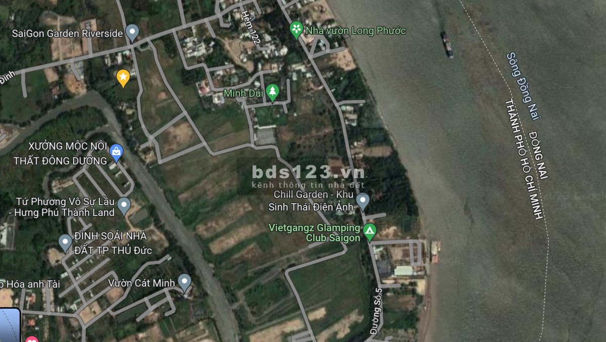 4.600m2 bán đất vườn mặt sông Long Phước 2MT khu VIP giá 10triệu/m2 đẹp nhất Long Phước quận 9