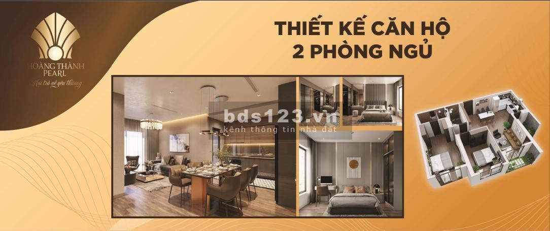 Mở bán dự án Hoàng Thành Pearl, Mỹ Đình, căn 2PN, 2PN diện tích 80 - 114 m2, Full nội thất