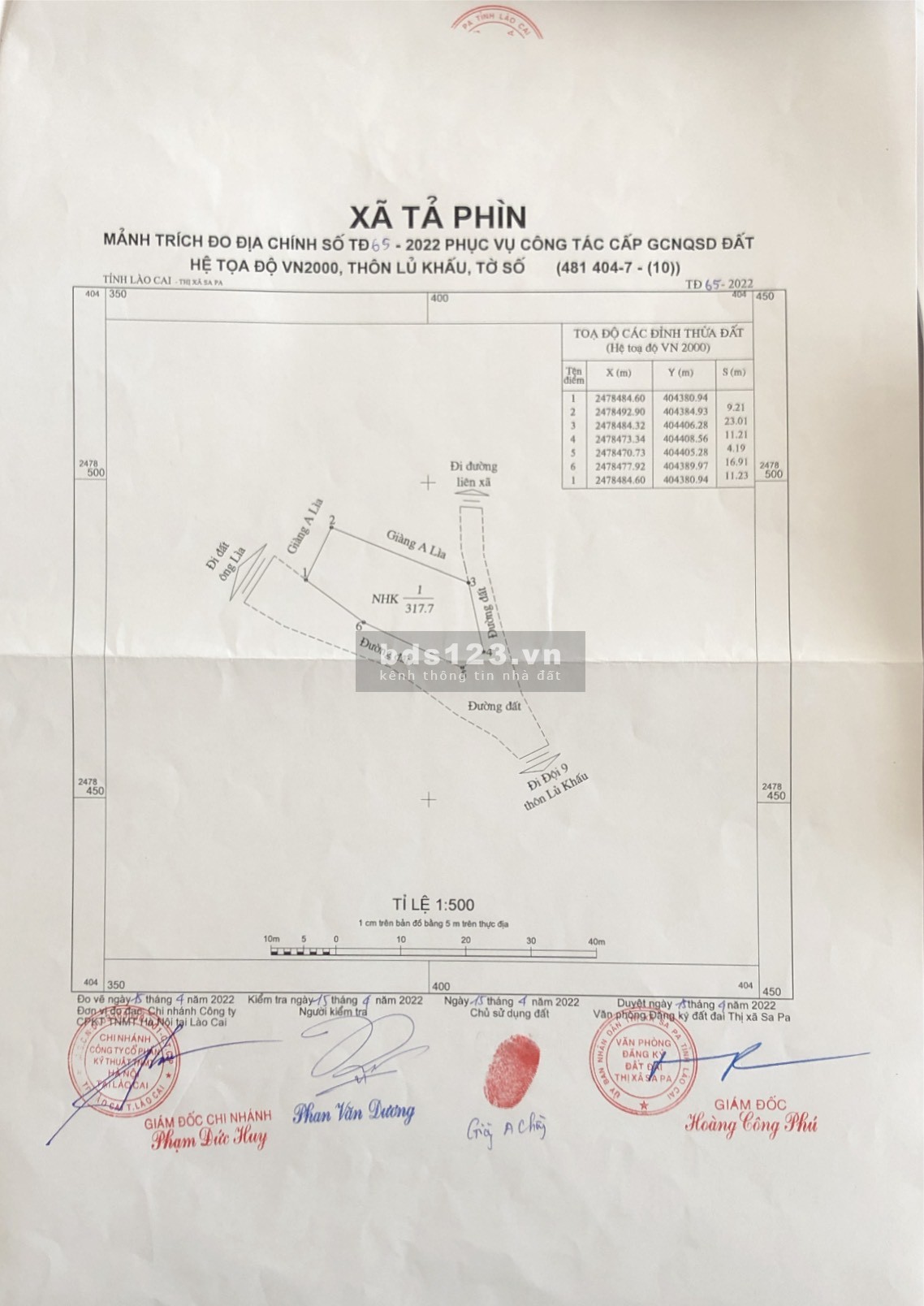 Bán đất có hai mặt tiền, DT 320m² tại Tả Phìn, SaPa giá TL