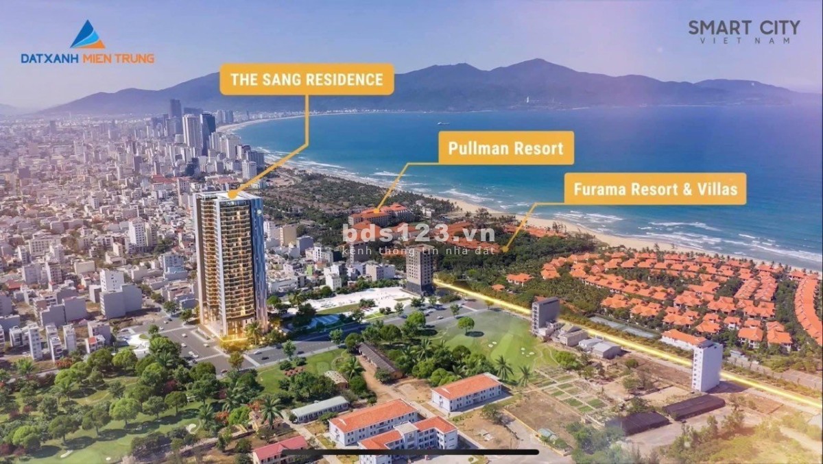 Sập hầm Căn hộ biển tầng cao Mỹ Khê Đà Nẵng 2PN bàn giao nội thất luxury sổ lâu dài - The Sang