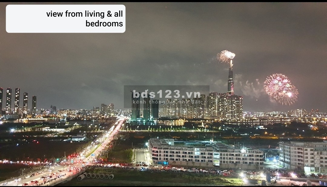 Cho thuê 3PN Sadora View Q1 xem pháo hoa, full nội thất, chỉ cần xách Vali vào ở.