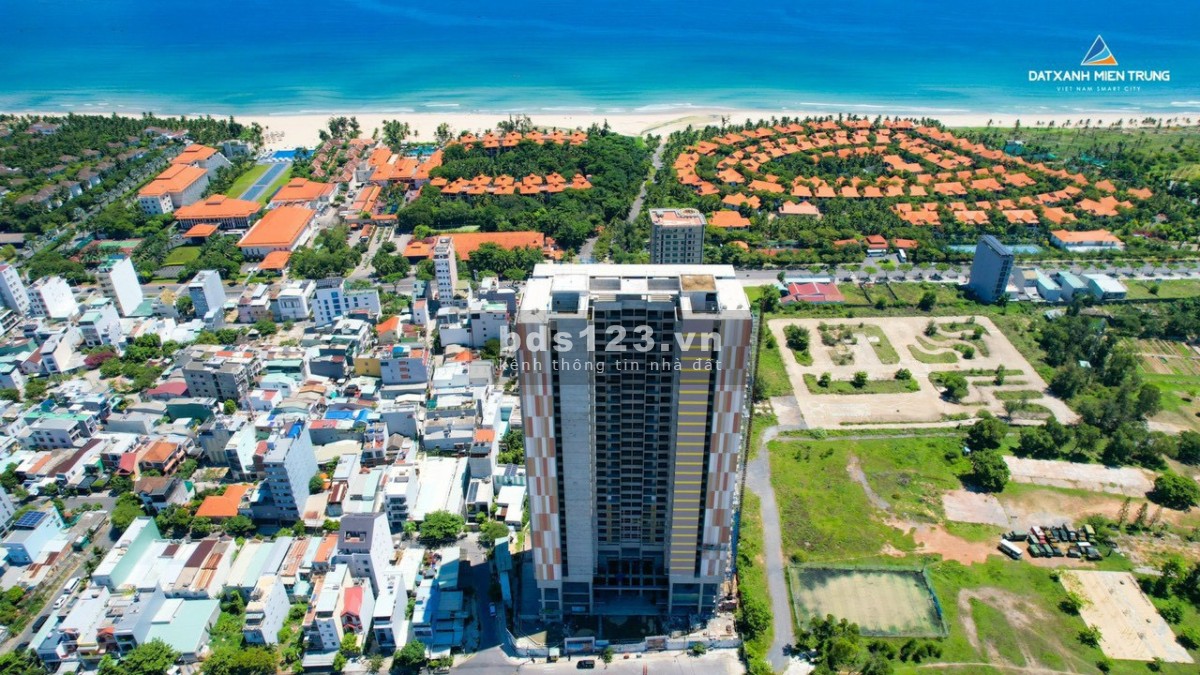 Sập hầm Căn hộ biển tầng cao Mỹ Khê Đà Nẵng 2PN bàn giao nội thất luxury sổ lâu dài - The Sang