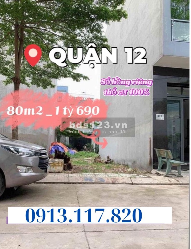 Cần bán gấp đất kdc Quận 12 TpHcm
