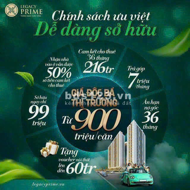 Bán căn hộ chung cư Legacy, Thuận An, Bình Dương