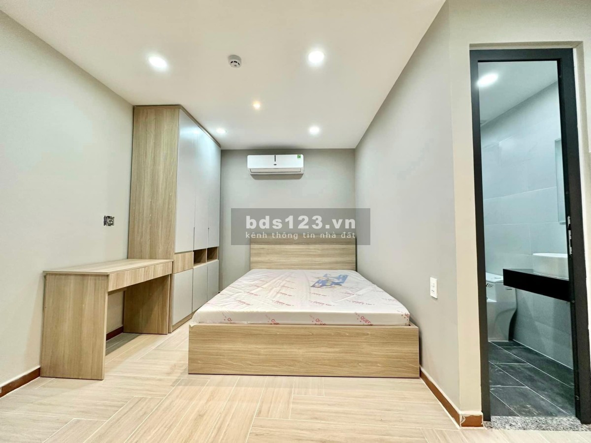 Trống căn hộ studio 26m2 cửa sổ full nội thất - Nơ Trang Long, phường 13, Bình Thạnh