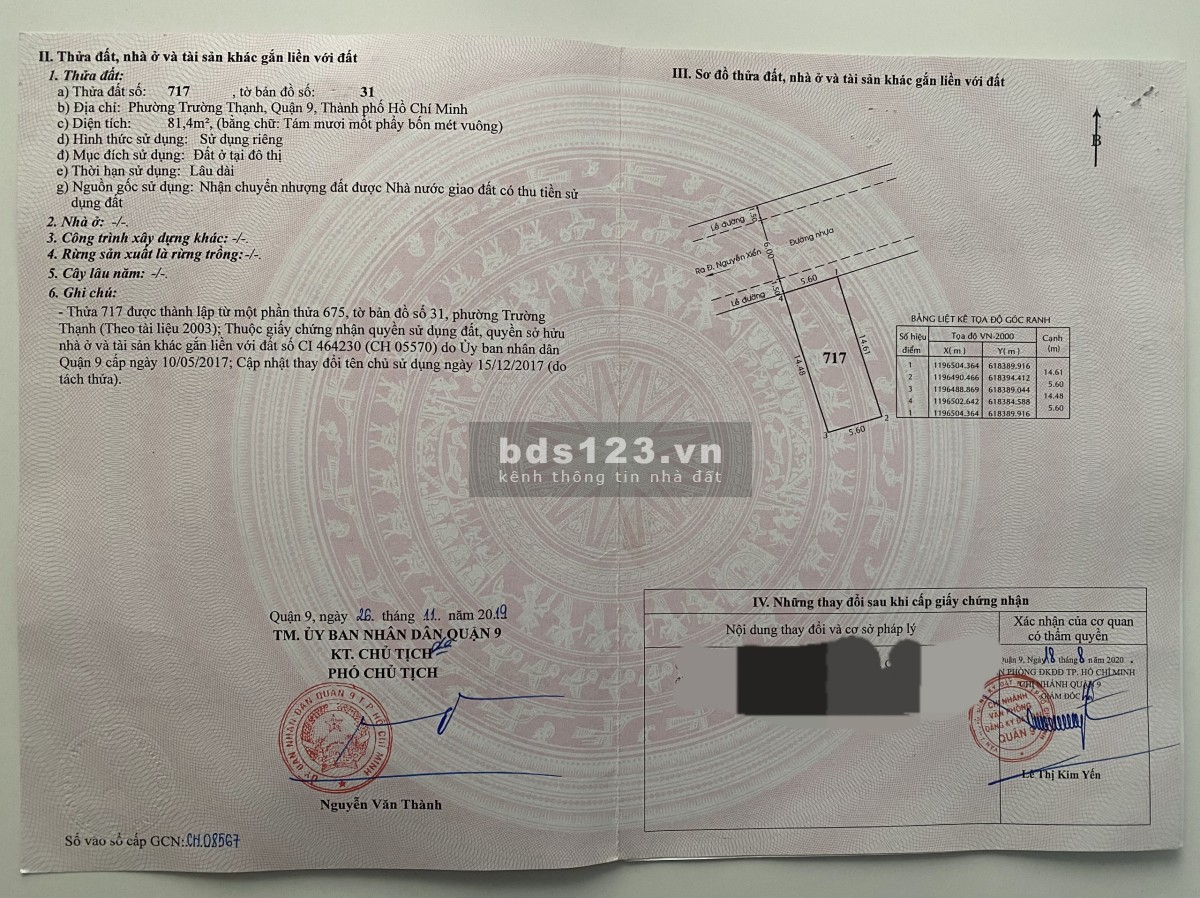 Cần chuyển nhượng lô đất full thổ cư mặt tiền chính chủ đầy đủ pháp lý