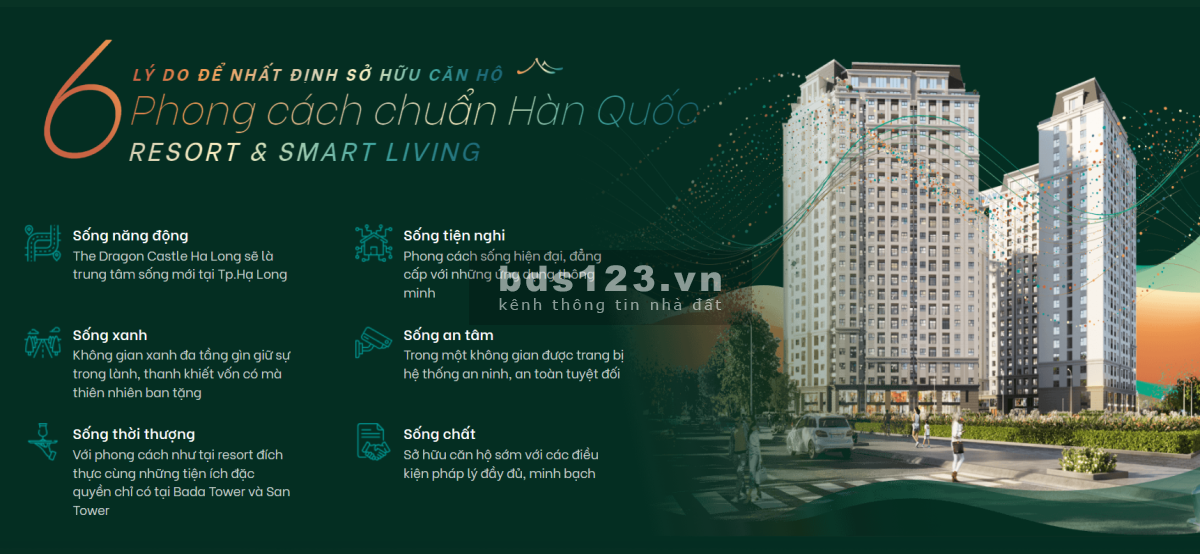 Cần bán căn hộ Chung cư chuẩn Hàn Quốc Dragon Castle Hạ Long