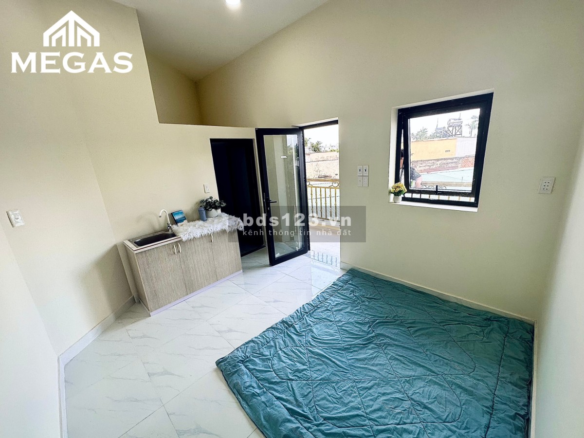 Cho thuê phòng trọ studio mới hoàn toàn view sông, có ban công