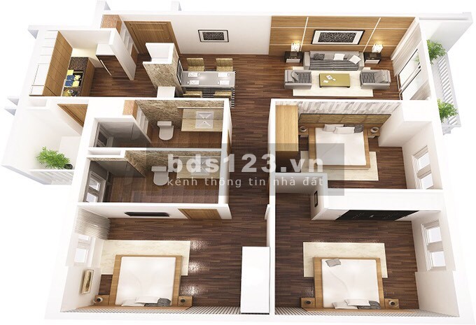 Siêu hiếm! Chung cư Viện 103 Văn Quán 115m2 3PN nhà siêu đẹp full nội thất xịn, 2 ban công chỉ 3 tỷ