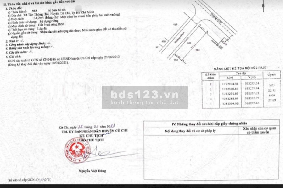 Bán nhà cấp 4, 3PN, DT 134m², 2 mặt tiền đường 21,Tân Thông Hội, Củ Chi, SHR, giá 730 triệu