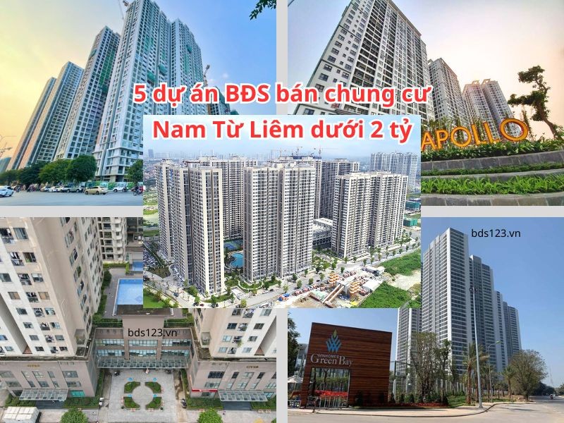 5 dự án BĐS bán chung cư Nam Từ Liêm dưới 2 tỷ nên mua ngay