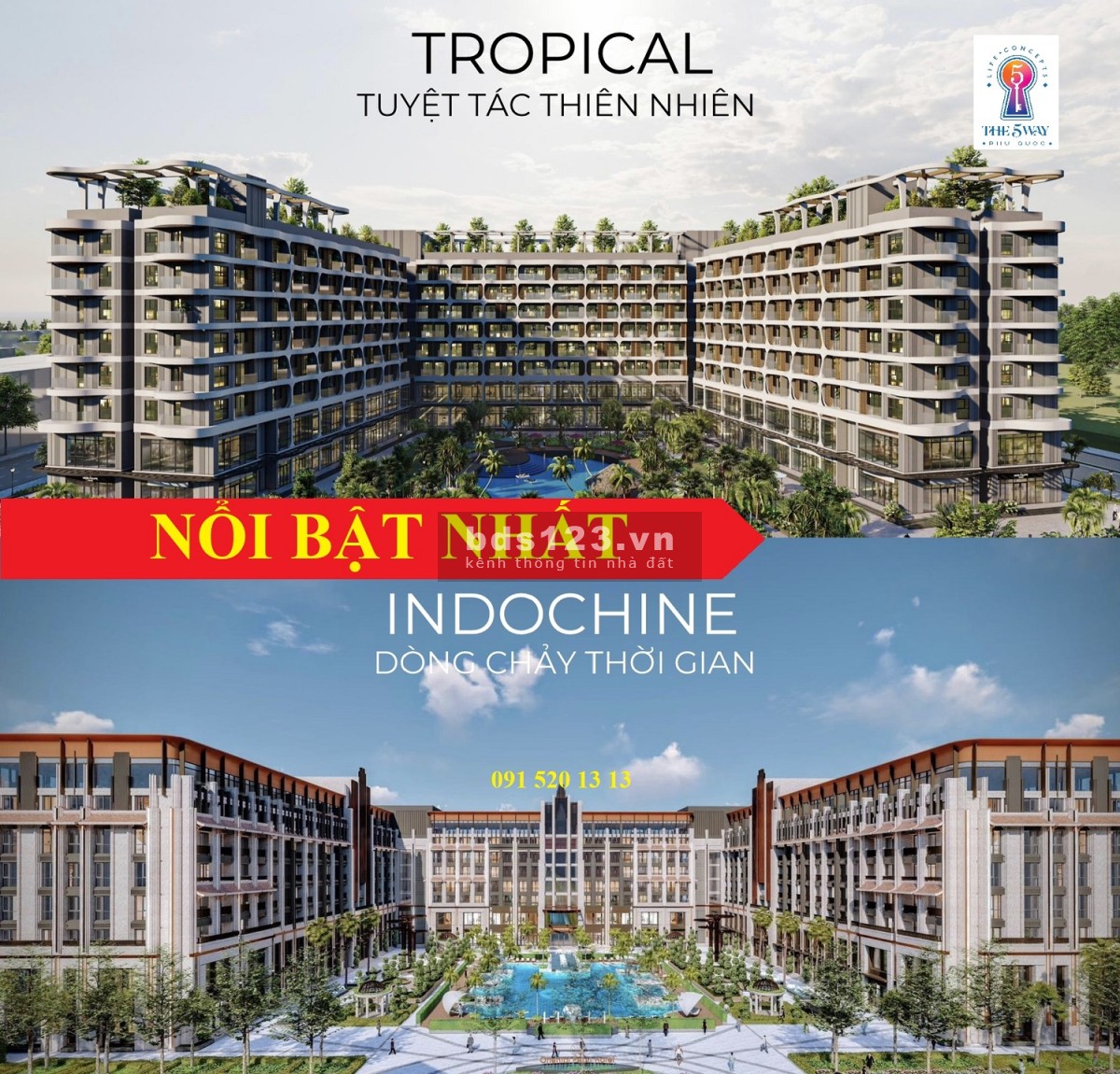 Vinhomes - The 5 Way Phú Quốc, căn hộ studio, 1 PN, 2 PN, giá từ 1.5 tỷ đồng, đầy đủ nội thất