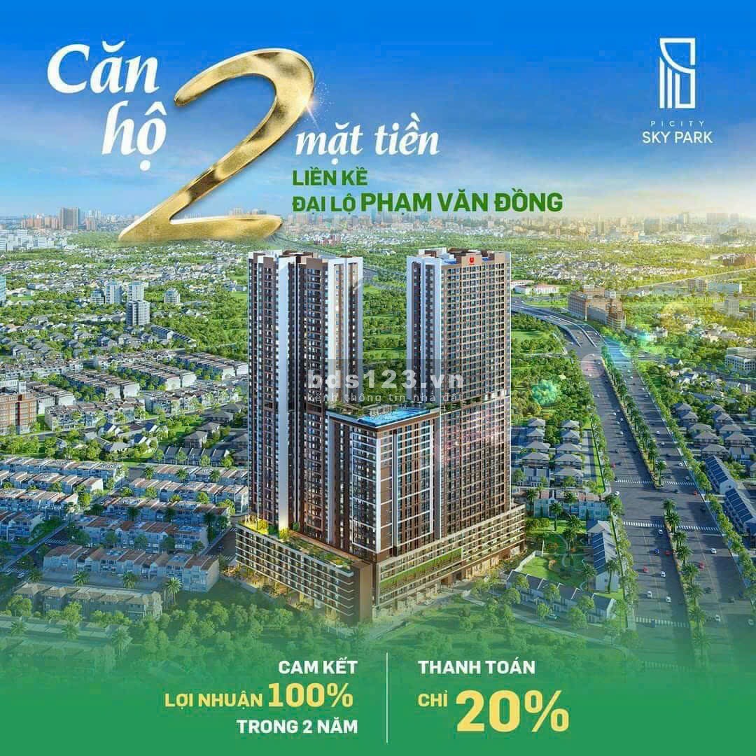 Booking siêu phẩm 2PN liền kề Phạm Văn Đồng, TT chỉ từ 299tr sở hữu ngay, tặng nội thất cao cấp