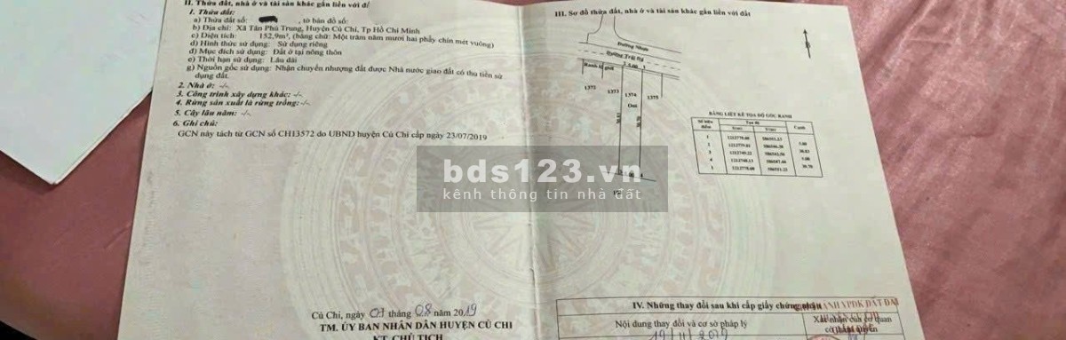 Chỉ 680 triệu sở hữu nhà mặt tiền 153m2 cấp 4 SHR tại số 93, Tân Phú Trung, Củ Chi