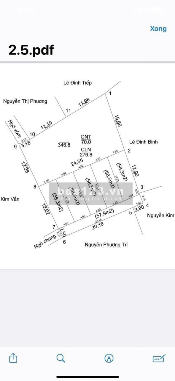Bán đất thổ cư 58m2 giá chỉ 380tr/lô tại Chương Mỹ HN liên hệ 0982876689