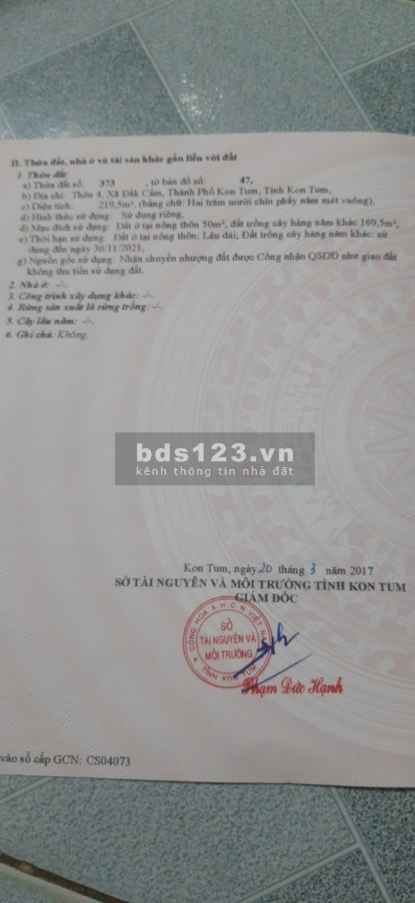 Bán gấp lô đất ngay tp,kon tum giá siêu rẻ đất đẹp dân đông đường bê tông sổ hồng 0988865312(tín)