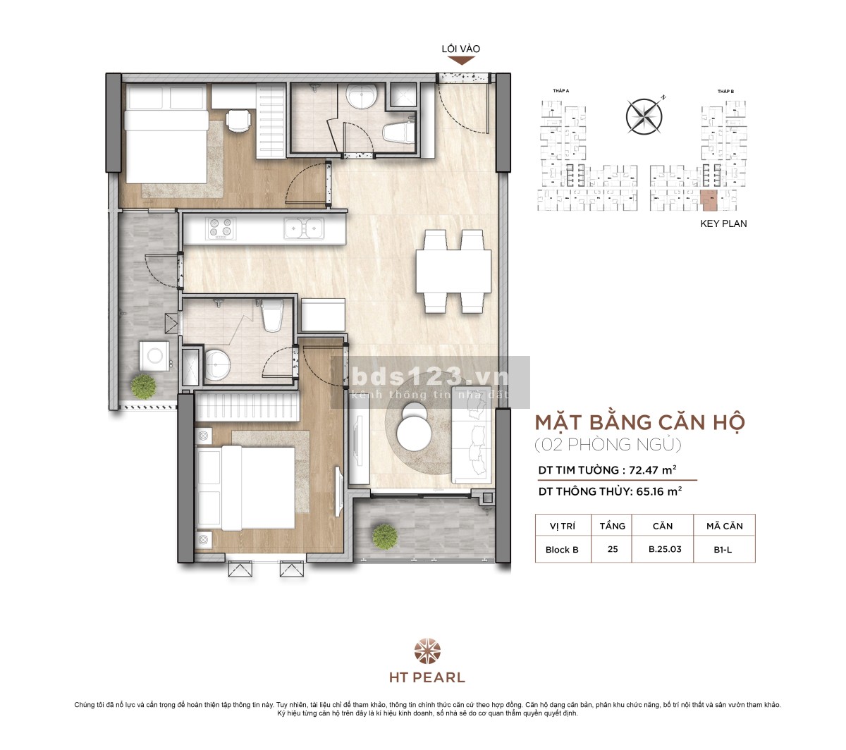 HT Pearl cần bán lỗ vì cần chuyển về HN sống chỉ 2,3 tỷ căn 2PN 2WC