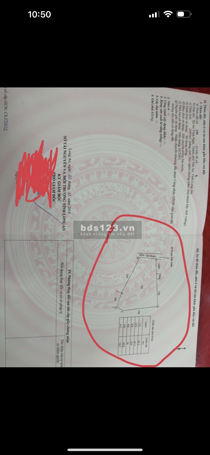 Bán đất vườn đẹp, đang trồng Lộc vừng Tân An Long An