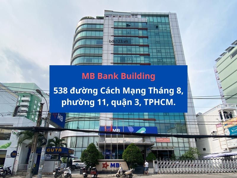 Văn phòng MB Bank Building quận 3 có giá thuê rẻ, vị trí đẹp