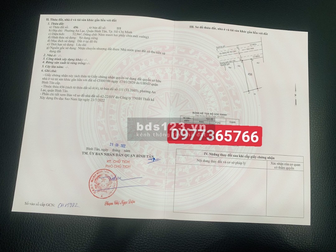 Đất nền Phường An Lạc, Bình Tân - Giá gốc từ chủ đầu tư - NH VCB hỗ trợ cho vay 90% - Sổ hồng riêng