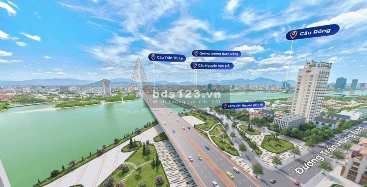 Căn 3PN duy nhất tại toà P2 Sun Cosmo Residence tầng 12 view sông Hàn diện tích 99,6m2