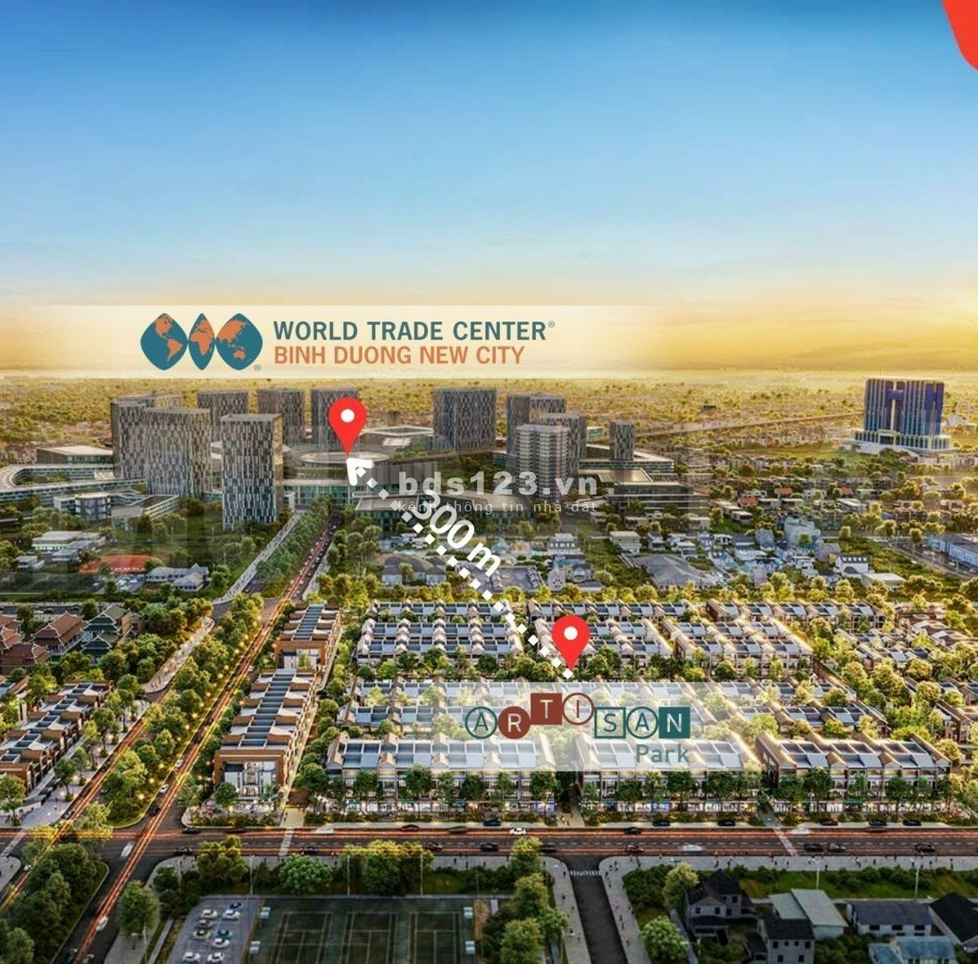 Nhà phố thương mại cách Trung tâm Hành chính Tỉnh chỉ 500m_Artisan Park_CK 8-11%_Giá chỉ 7.9TỶ_5x20
