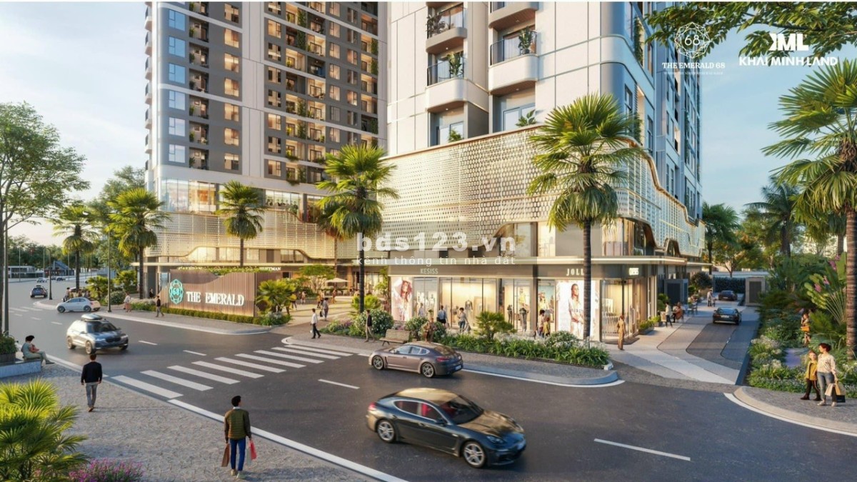 Căn hộ The Emeral 68 2 mặt view sông tt hiếm có sát vách SG chỉ 30% nhận nhà pháp lý vững chắc 1.xtỷ