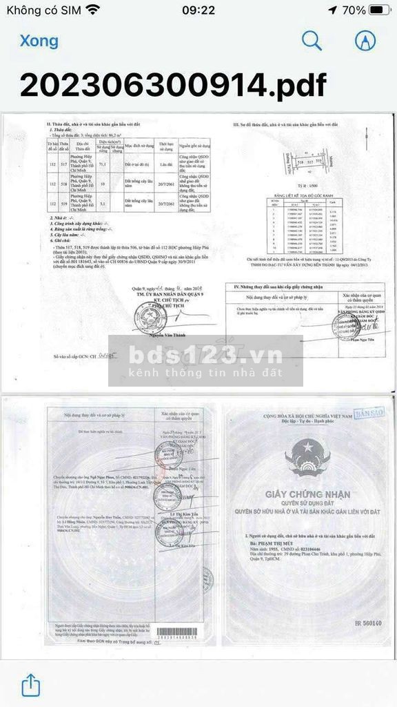 Cần bán lô đất (SIÊU NGỘP) mặt tiền đường Tự Do, phường Hiệp Phú, Quận 9