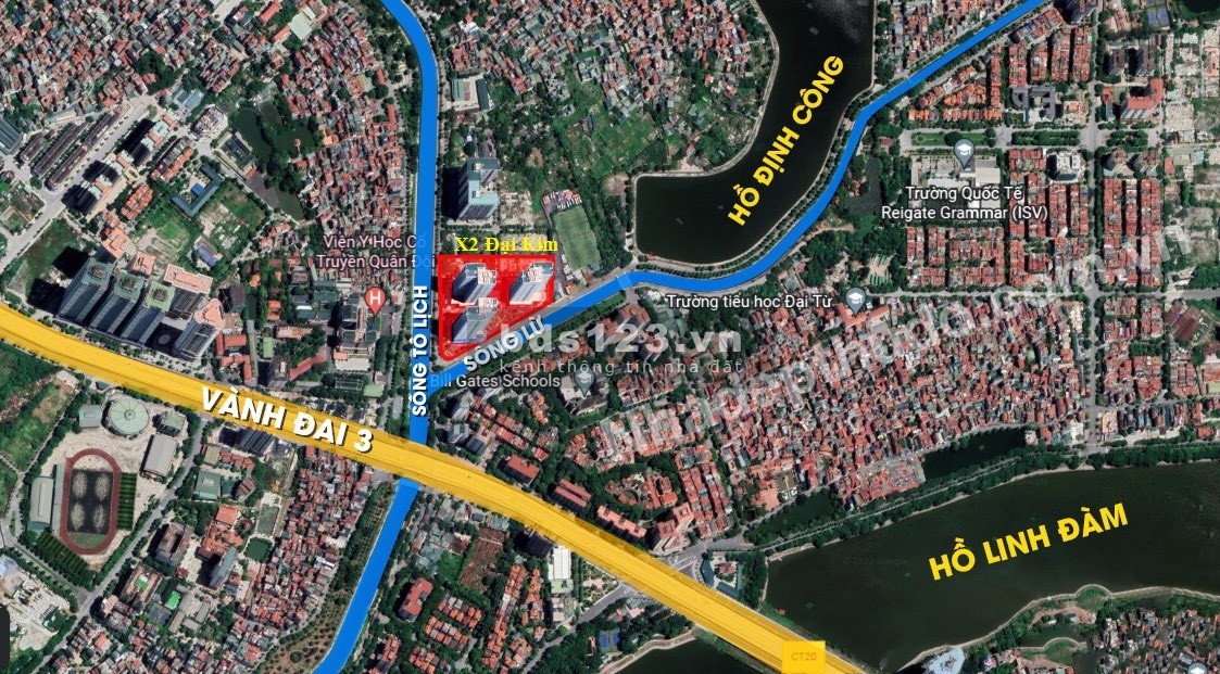 Bán căn hộ góc 08, 107m², BC Đông Nam, tòa CT2 chung cư X2 Đại Kim, giá 32 triệu/m². LH 0903222591