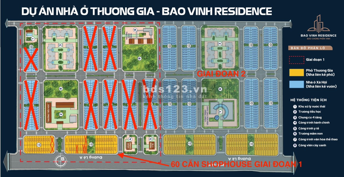 Bán nhà phố 1 trệt 2 lầu mặt tiền đường Lê A 36 mét