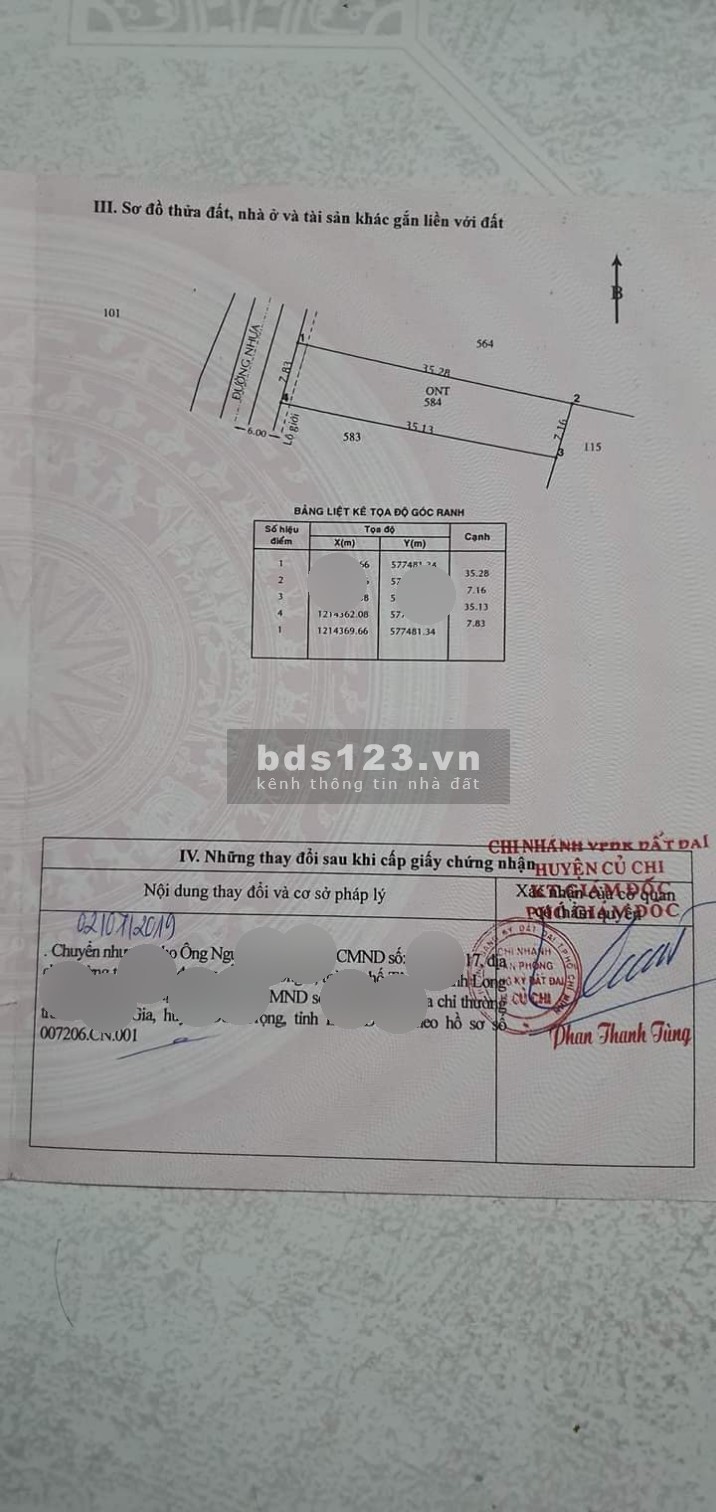 Cắt lỗ 200 triệu lô đất thổ 263m² chỉ còn 610 triệu SHR đường Cao Thị Bèo, Phước Hiệp, Củ Chi.