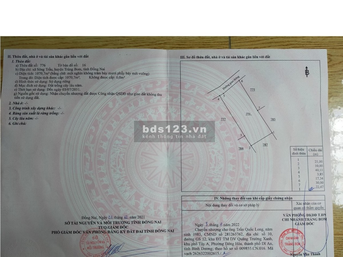 Chính chủ bán đất phù hợp làm nhà vườn hoặc đầu tư cách HCM 40km, đường betong quy hoạch đất ở