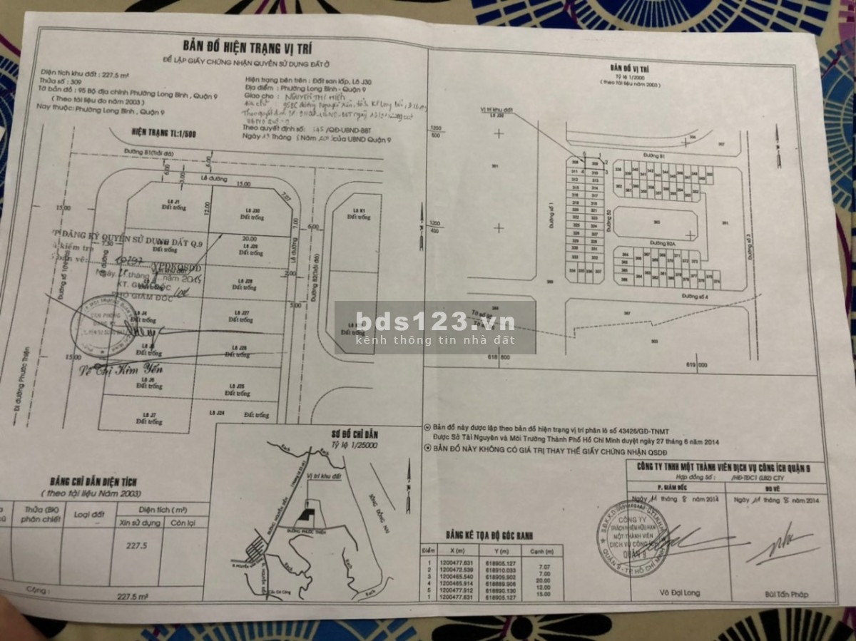 Bán đất 2 mặt tiền tái định cư Phước Thiện